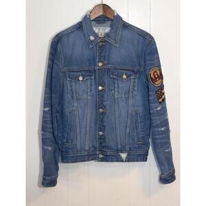 Guess Originals Denim Jacket (MCM Embroidered Patch) Small